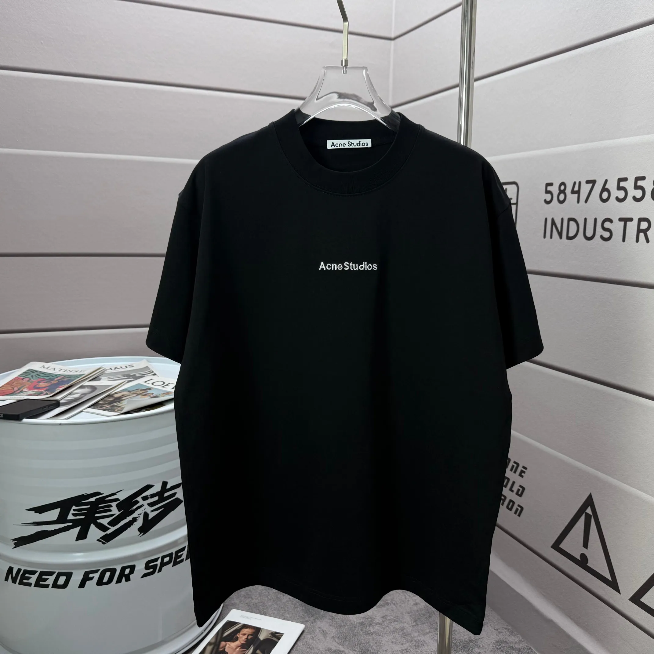 # 85 Acne studios * 2026 New Arrival tee Same Style :Black White Green Purple Size :S M L XL XXL Size： S （90-130 ） M （120-150 ） L （140-165 ） XL （160-180 ） XXL （180 ）